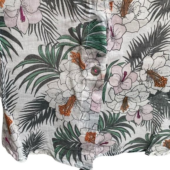 Surf Bazaar Tropical Floral Cruise Resort Button Down Shirt XS/S - Picture 4 of 12